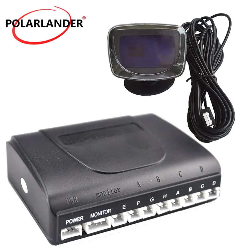 

Car Parking Sensor Controller Backlight LCD Display Control Box 6-8 Connection System Host Reverse Backup Radar Monitor 12V-24V