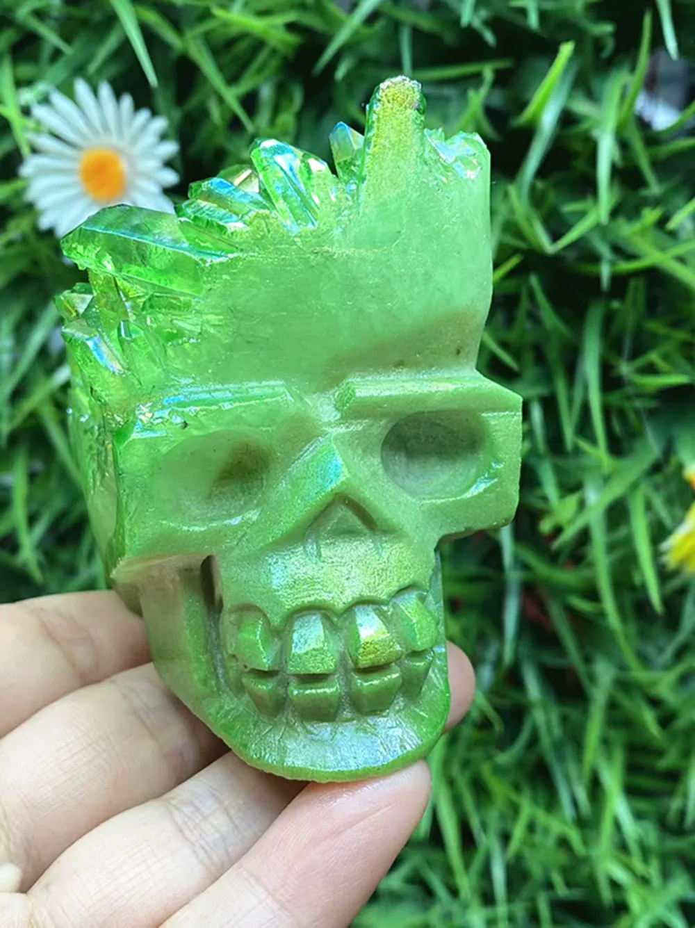 

Флюоритовый череп из кварца ganyi