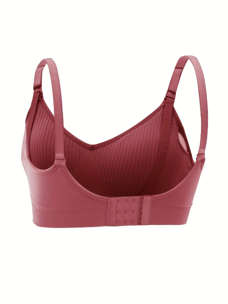 Комплект Из 3 Нейлоновых Беспроводных Бюстгальтеров Для Кормления Беременных С