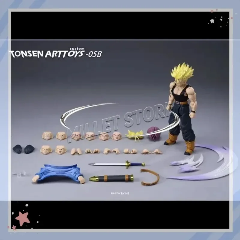 Фото Фигурка Tonsen Arttoys Kamione Dragon Ball Z Super Saiyan SSJ SSJ2 Транкс 05a 05b для Tonsenarttoys №5