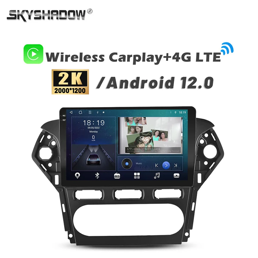 2000*1200 Carplay Авто Android 14 0 DSP 8G + 128G автомобильный DVD-плеер GPS карта WIFI Bluetooth 5 RDS радио для