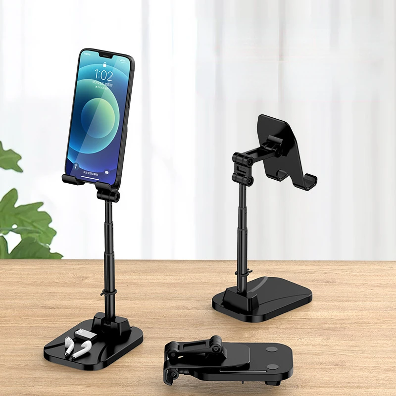 Universal Mobile Phone Adjustable Stand, Foldable Telescopic Mobile Phone Stand, Suitable for IPhone IPad Tablet Computer