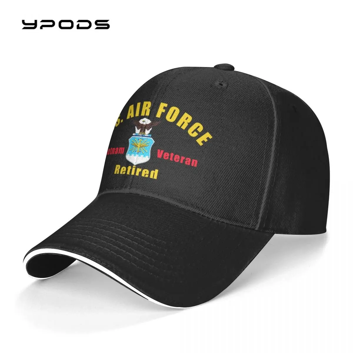 

Unisex Cotton Cap For Women Men U.S With Crest And Vietnam Veteran Ribbons Fashion Baseball Cap Adjustable Hats