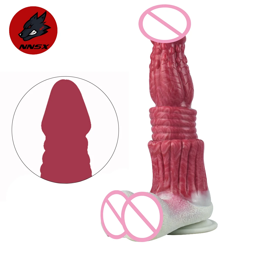NNSX волк фаллоимитатор с присоской настоящая головка для пениса большие яички