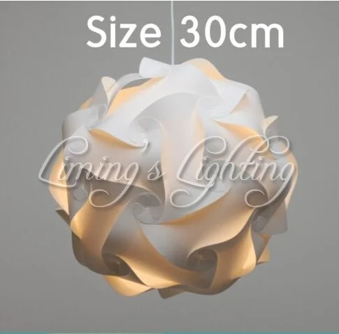300MM Modern Contemporary DIY Elements IQ Jigsaw Puzzle ZE Lamp Shade Ceiling Pendant Lamp Ball Light Lighting 110-240V