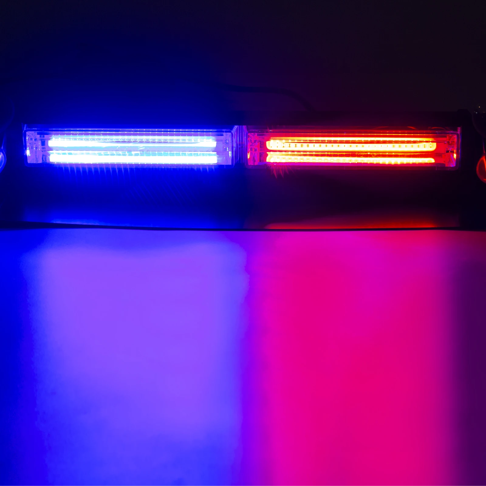 Красный синий желтый светодиод автомобильный стробоскоп на ветровое стекло