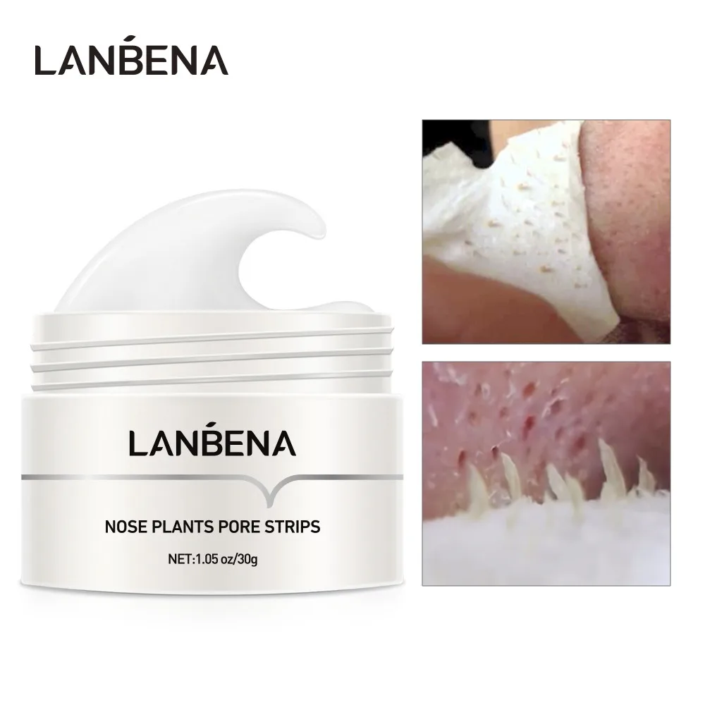 

LANBENA Face Blackheads Remover Peel Off Black Dots Mask Skin Care Product Nose Pore Strips Stickers Acne Treatment Facial Masks
