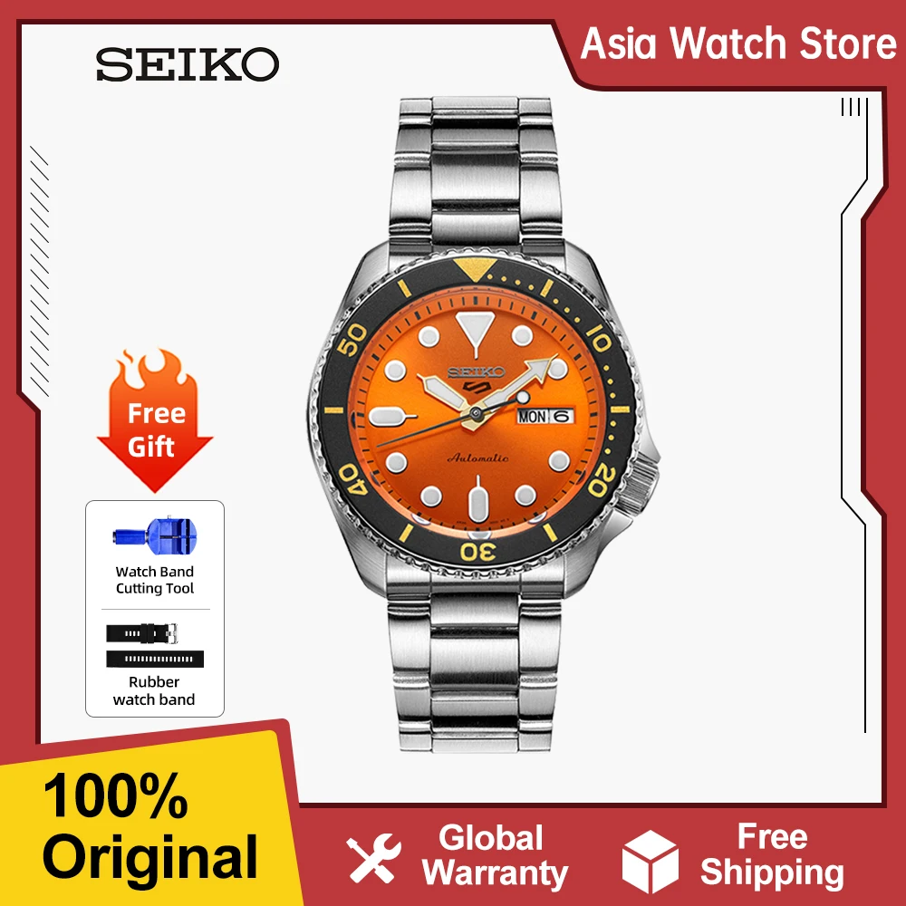 SEIKO 5 мужские автоматические механические часы светящиеся 10 бар