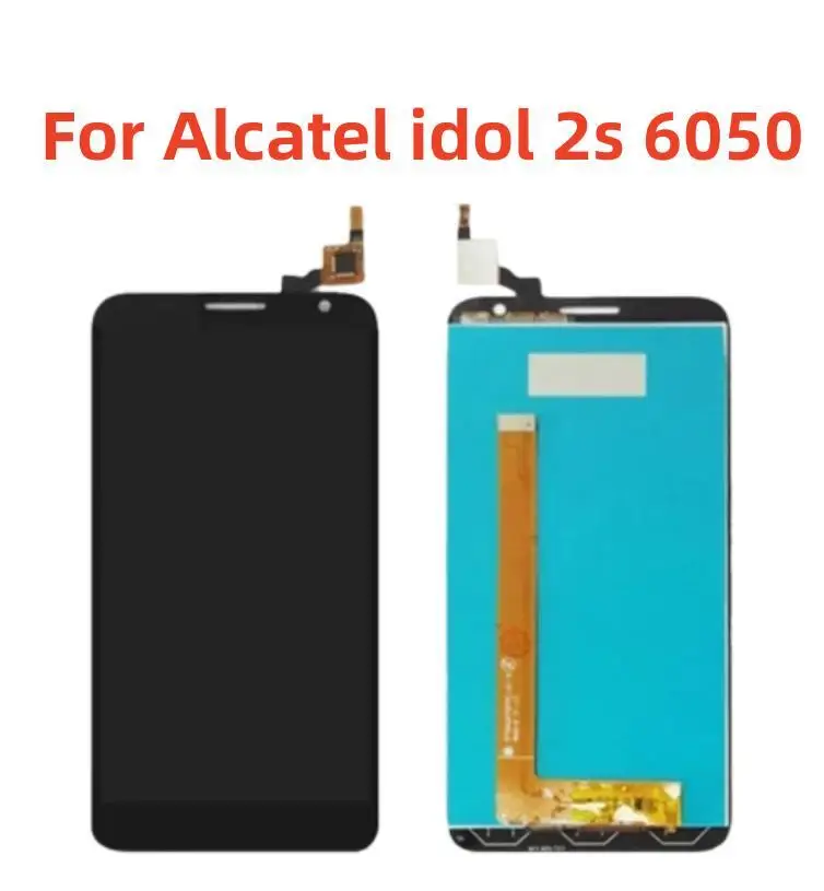 5,0 дюймов для Alcatel idol 2s 6050 сенсорный экран дигитайзер стеклянный датчик + ЖК-дисплей панель + рамка для 6050Y сотового телефона