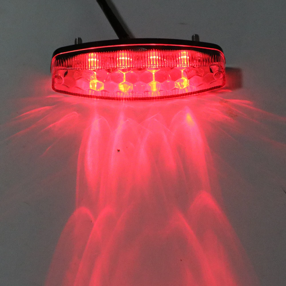 Задние фонари красный задний стоп-сигнал для мотоцикла ATV Quad Kart освещение Cafe Racer