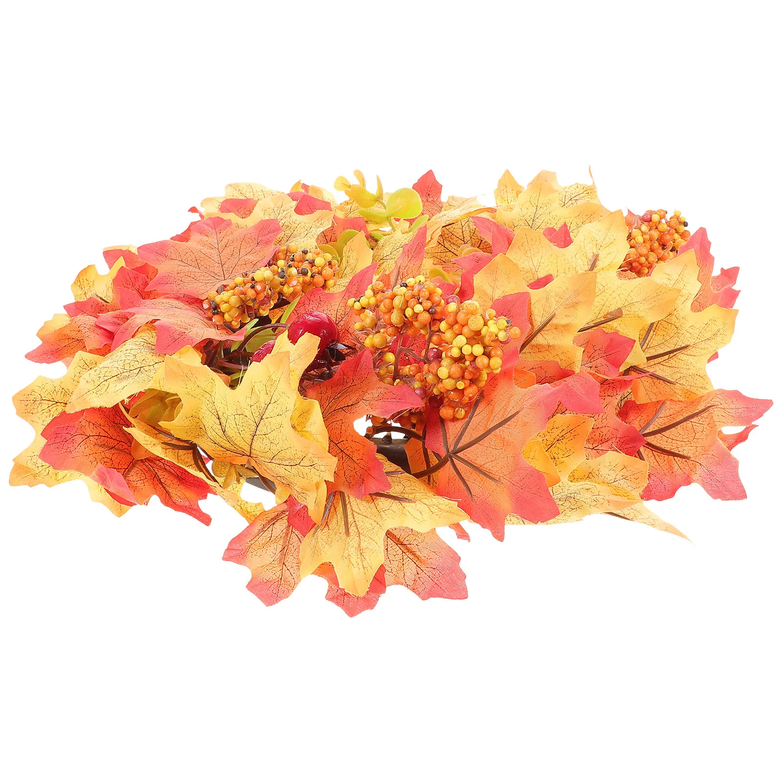 

Wreath Autumn Door Fall Artificial Wreaths Front Leaves Leaf Decor Thanksgiving Garland Hangingwelcome Maple Pendant Festival