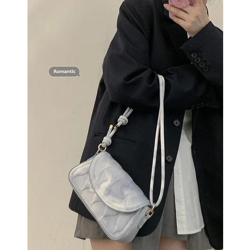 

2022 New Summer Small Fresh Underarm Bag Fashion Small Square Bag All-match Messenger Bag Stone Pattern Shoulder Bag
