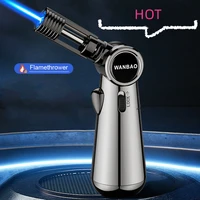 new gas lighter windproof bbq kitchen cooking jet turbine lighter large capacity airbrush jewelry metal welding gift lighter
