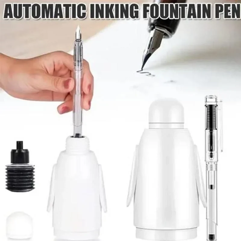 

MOONBIFFY Автоматическая чернильная ручка из нержавеющей стали