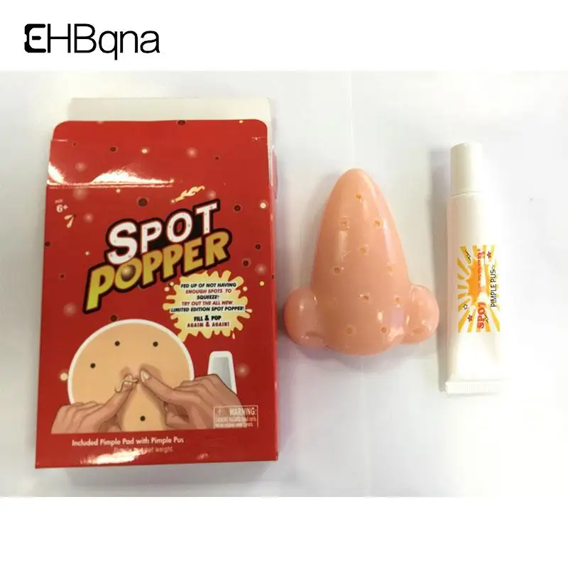 

Squeeze Pimple Toy Peach Pimple Popping Stress Reliever Popper Remover Stop Picking Your Face Pimples Novelty Fun Children Toy
