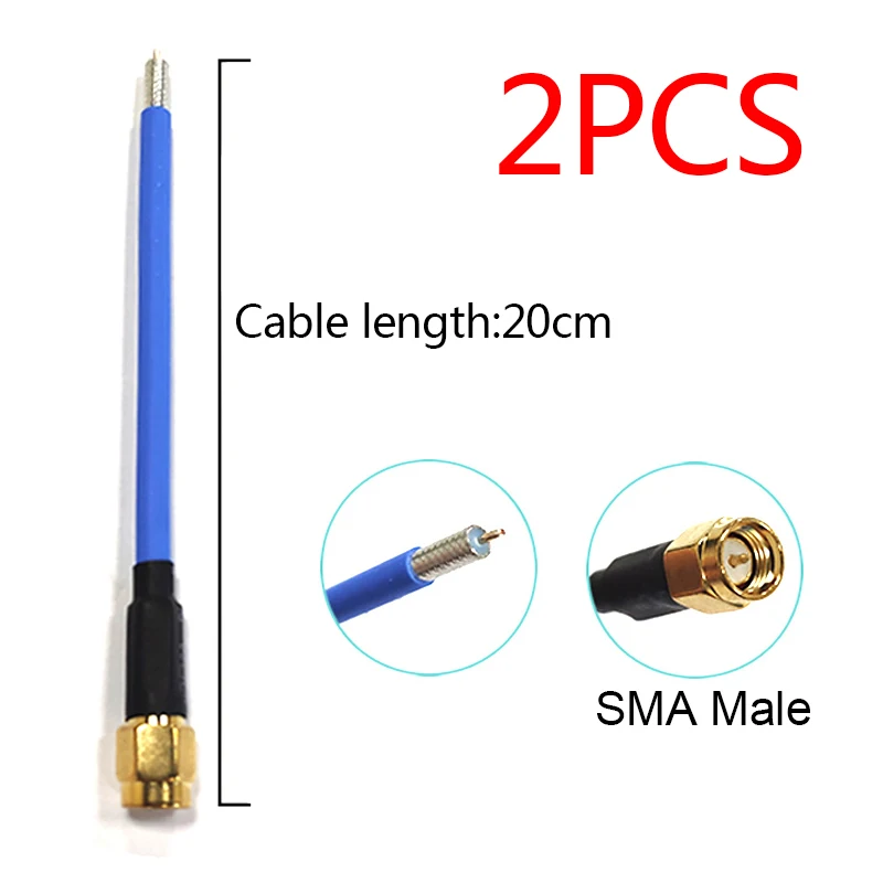 

GWS Drone коаксиальный RF-кабель 10 см 20 см RG402 SMA штекер с открытым концом и Sn-наконечником для пайки печатных плат для удлинителя самолета