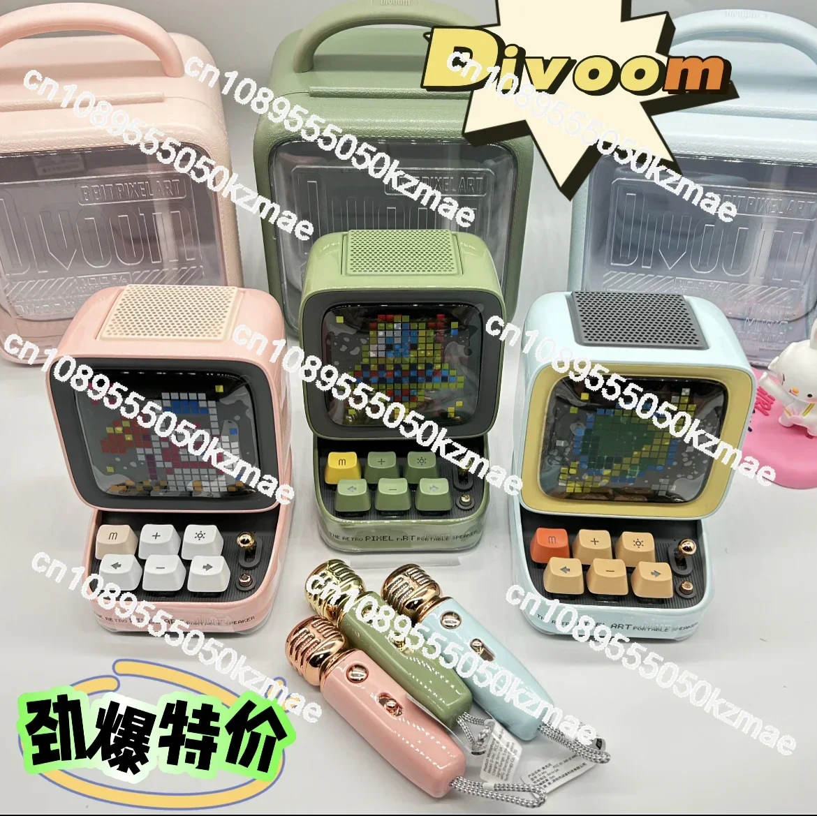 Divoom DITOO Pixel Компьютерный динамик Беспроводной Bluetooth Аудио микрофон K-song Встроенный