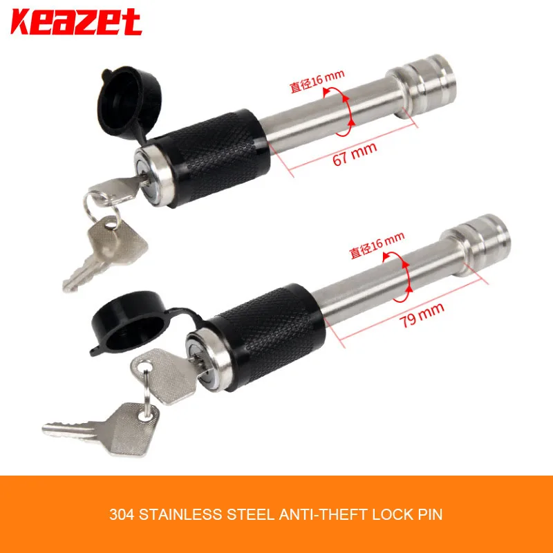 

Car Trailer Hitch Lock Hitch Pin Lock 5/8" Stainless Steel Lock Core Fit for RV Truck Tow Receiver Auto Parts Accessories