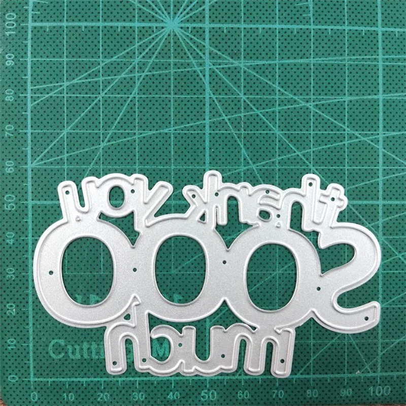 

Thank You So Much Letter Metal Cutting Dies 2022 New Scrapbooking Craft Album Stamps Embossing For Card Making Stencil Frame