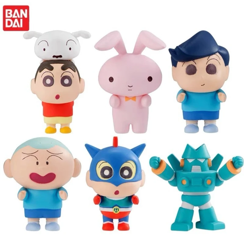 

BANDAI Gacha Crayon Shin-chan Nohara Shinnosuke Figures Models Anime Collectibles Toys Birthday Gifts Dolls Ornaments statue