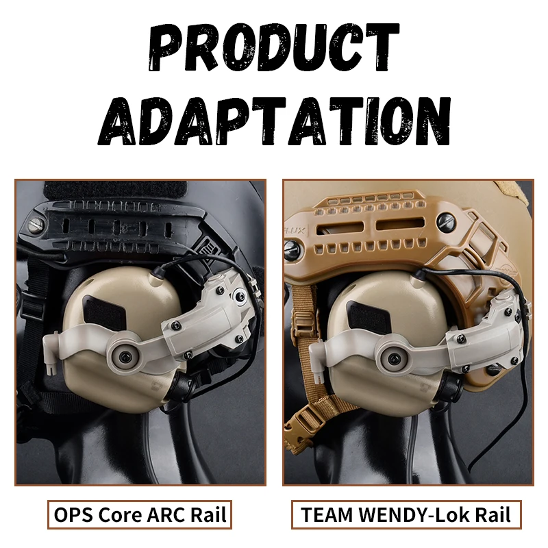 Тактическая нейлоновая подставка для наушников WADSN подходит охотничьей