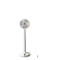 stand fan with led light folding portable telescopic floor desk fan with 6000mah rechargeable battery 7 speeds air cooler