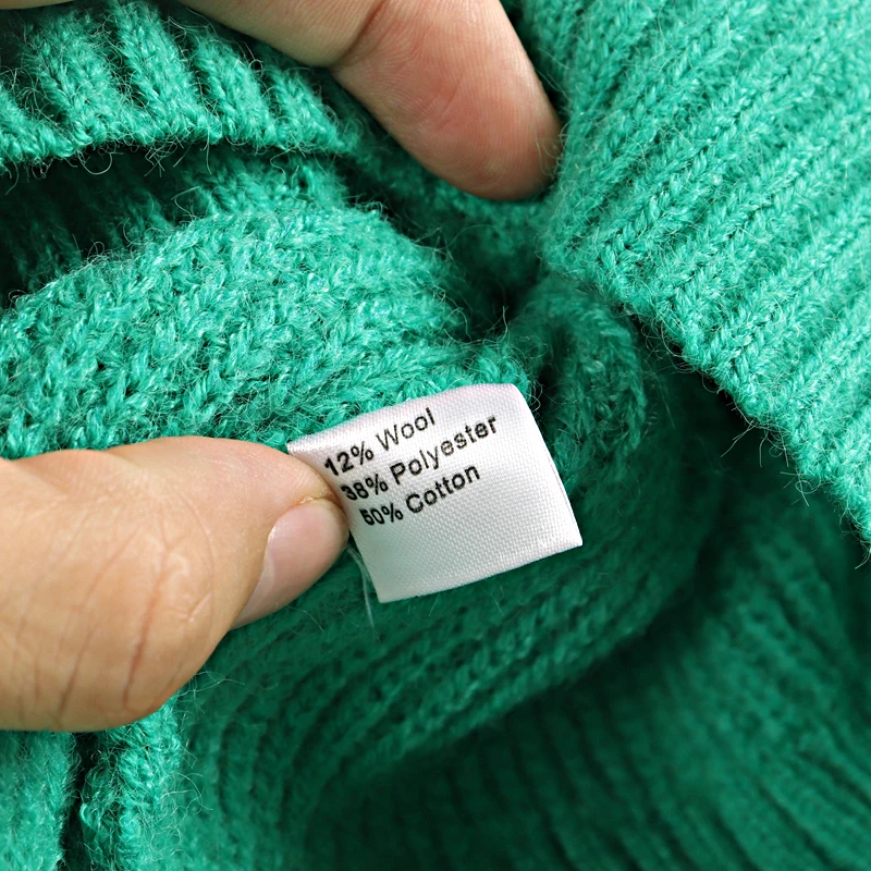 Женский плотный кашемировый свитер большого размера на осень и зиму |