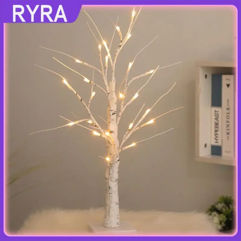 

Настольная лампа на батарейках/с питанием от usb, светодиодная лампа на дерево для ювелирных изделий, гирлянда из медной проволоки, лампа, при...