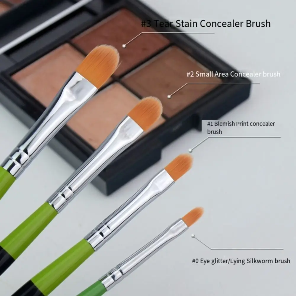 

Green Concealer Brush Fashion Fenty Style Makeup Brush Flat Concealer Brush Lip Brush Eye Concealer Blending Brush