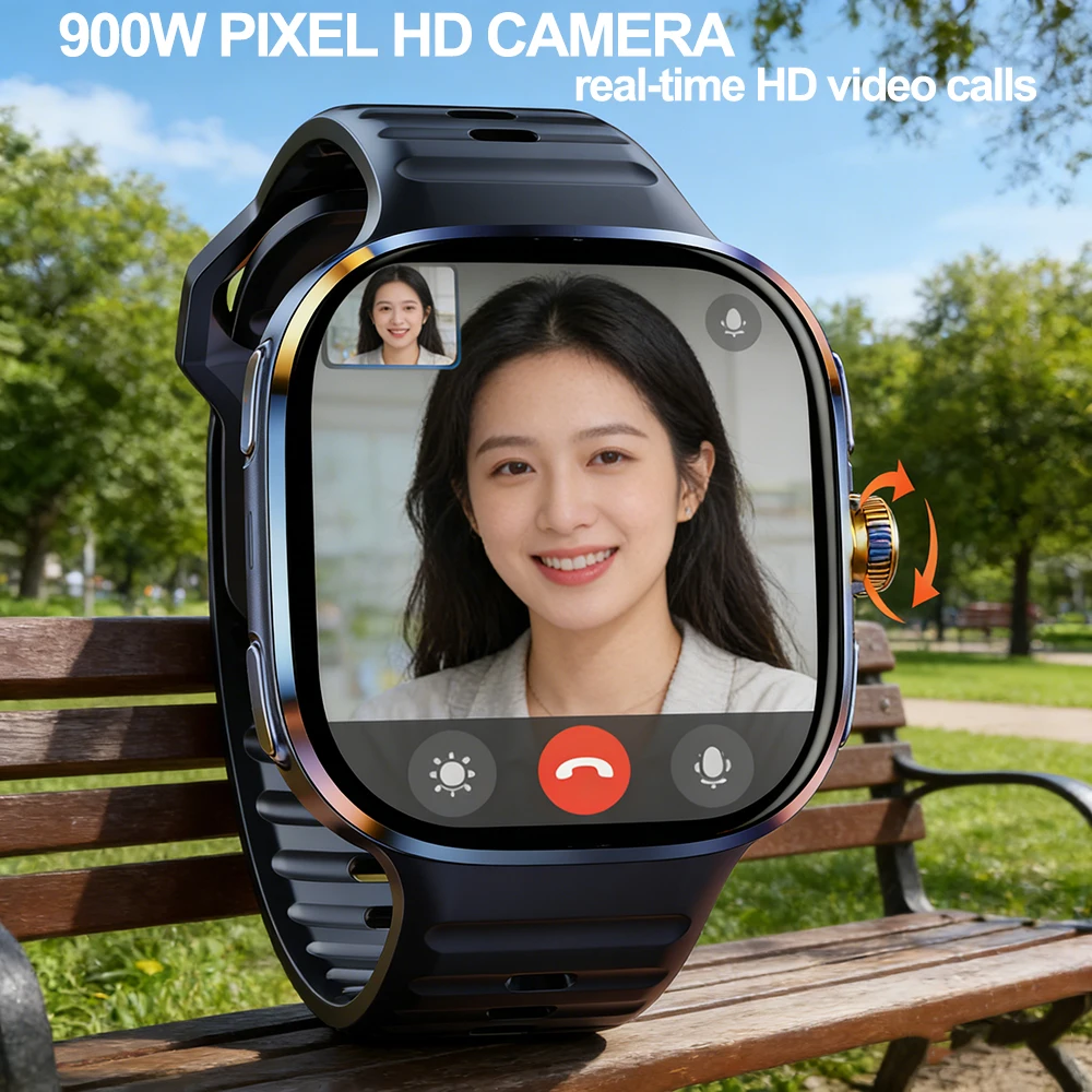 Фото Смарт-часы с поддержкой 5G/4G/3G, AMOLED-экран 720*720, HD-видеозвонки, 16 ГБ+256 ГБ памяти, аккумулятор 2100 мАч, Google APP, Wi-Fi, GPS №3