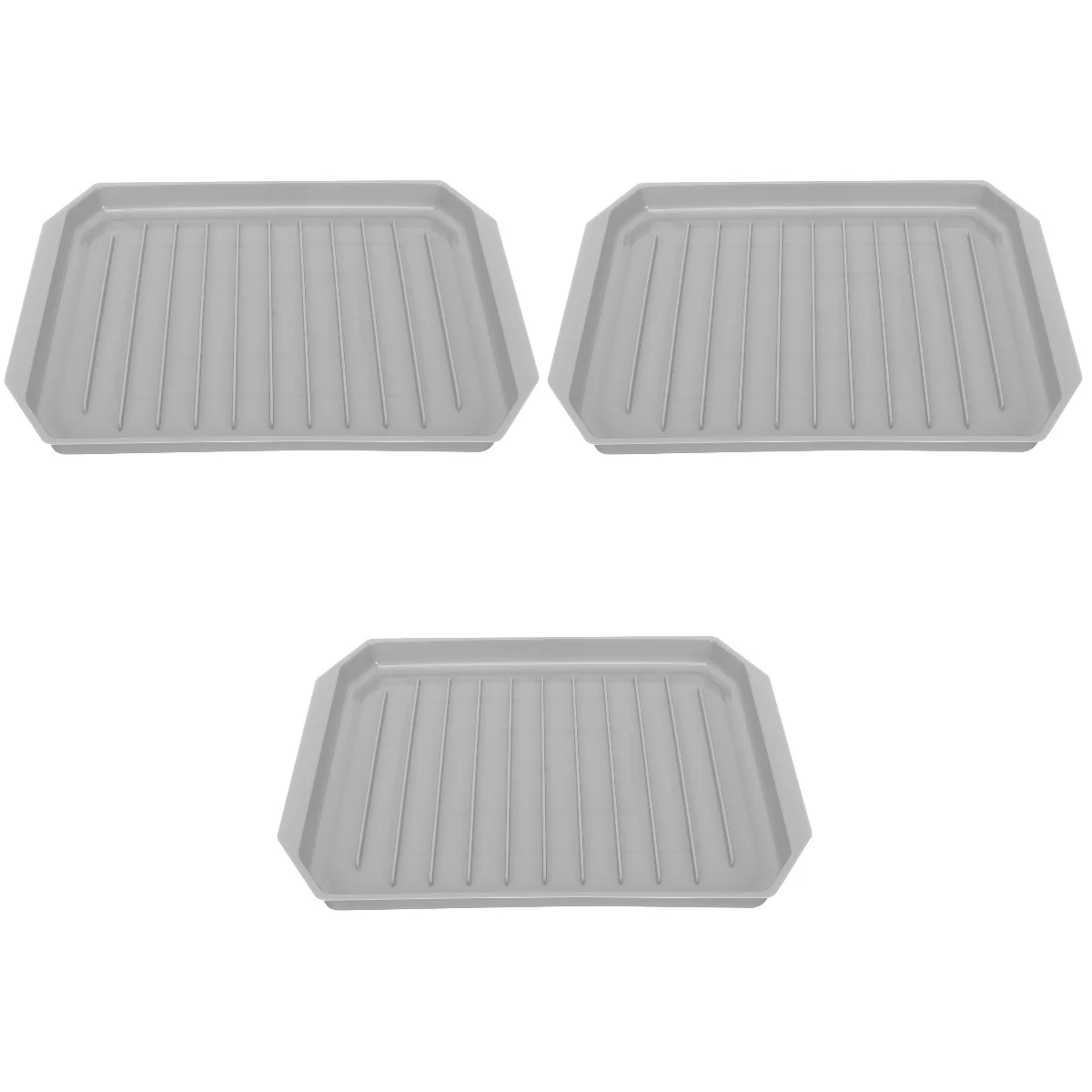 

3pcs Bacon Baking Pan Cooking Tray Microwave Baking Rack Microwave Bakeware for Home