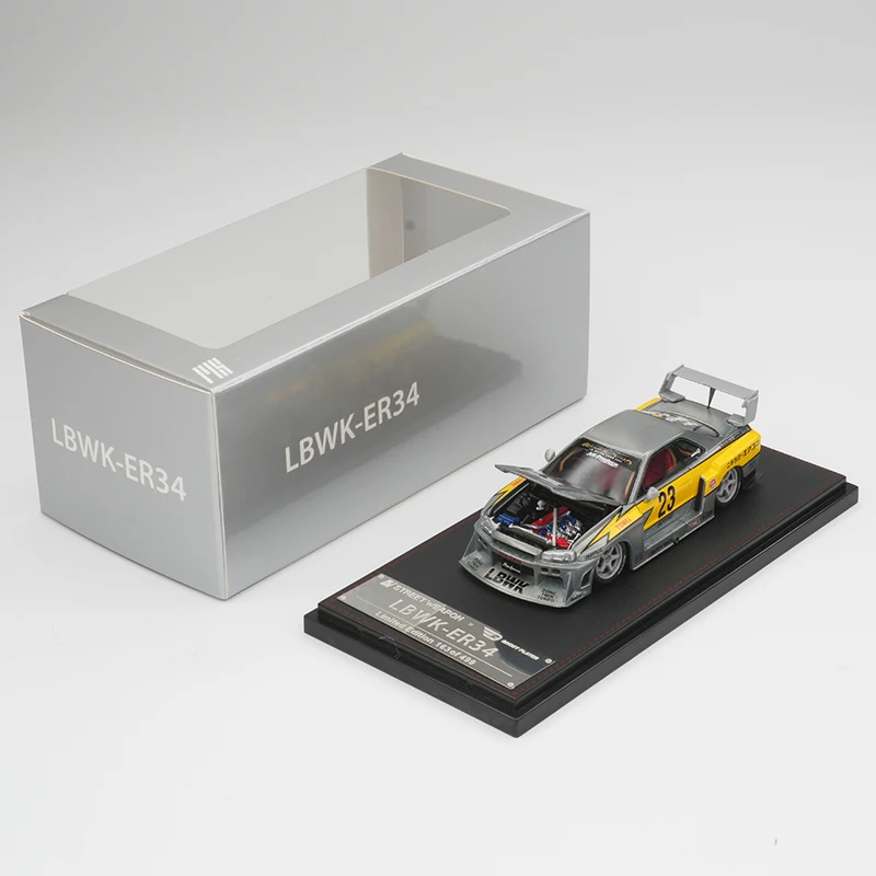 SW 1:64 Chase Special Edition LBWK GTR ER34 Открытый капюшон Литая под давлением модель автомобиля Коллекция игрушек Street (art.: 3920d2cf35ac3) - 3920d2cf35ac3