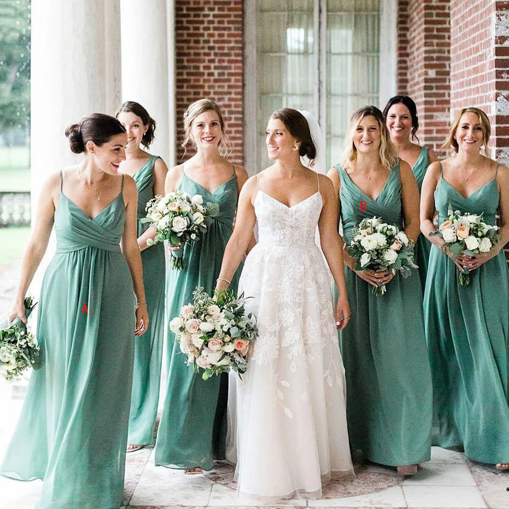 

Bridesmaid Dresses V Neck Sleeveless Navy Blue Hi Lo Length Wedding Guest Wear Party Plus Size Maid of Honor Gowns With Pocket