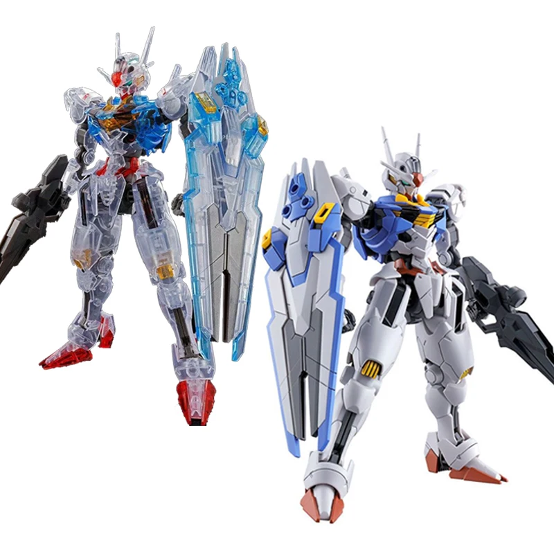 

HG 1/144 Gundam Action Figure Clear Aerial Gundam Anime The Witch Form Mercury Assembly Model Kit Toys for Boys Children Gift