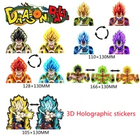 new 3d dragon ball lenticular motion holography stickers anime action pattern collection waterproof car decor gojo goku vegeta
