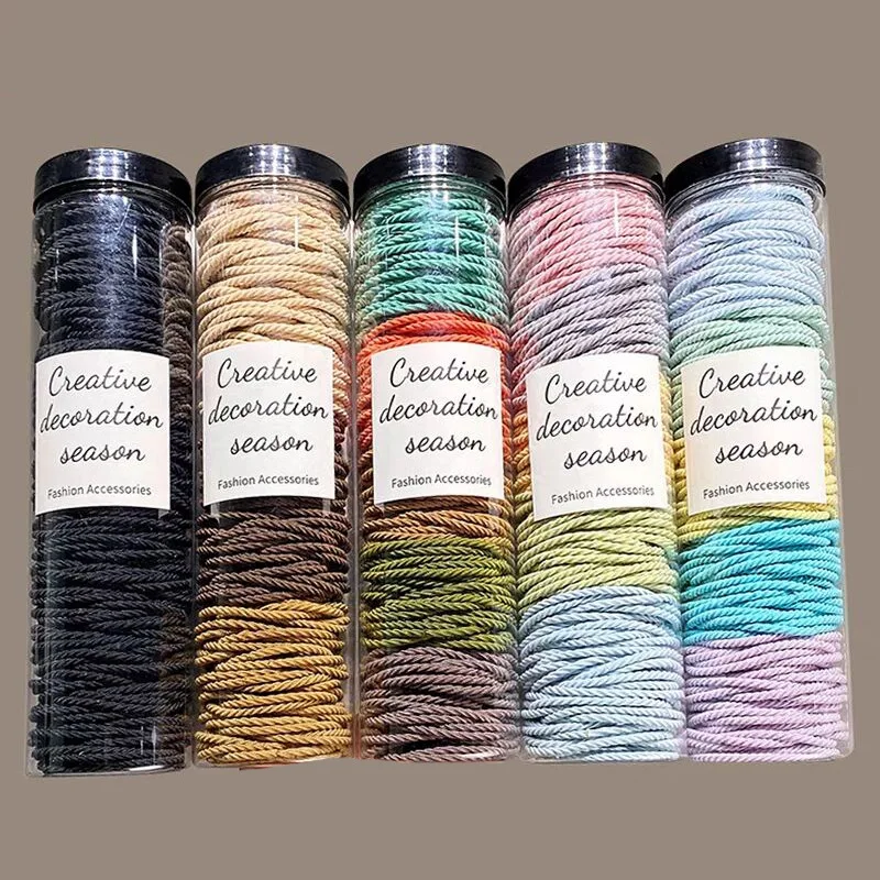 

100 шт./партия, Однотонные резинки для волос