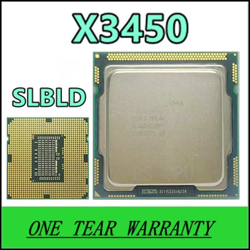 

X3450 SLBLD 2.667 GHz Quad-Core Eight-Thread 95W CPU Processor 8M 95W LGA 1156