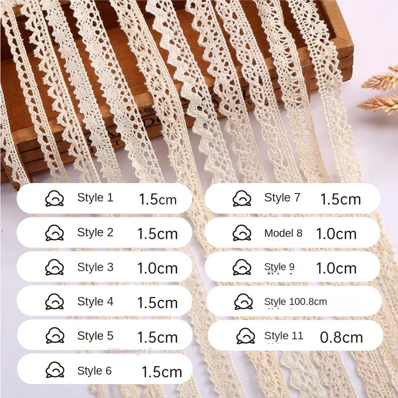 

1/5/10 Size Clothing Accessories New Solid Color Cotton Lace Home Textile Accessories Sofa Curtain Lace