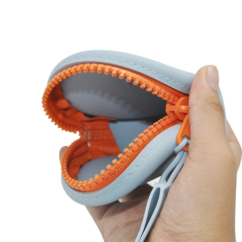 Милый Круглый Силиконовый Кошелек Для Монет Мини-кошелек Держатель Ключей