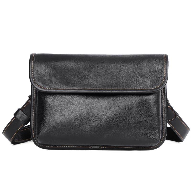 Мужская сумка-мессенджер из натуральной волчьей кожи