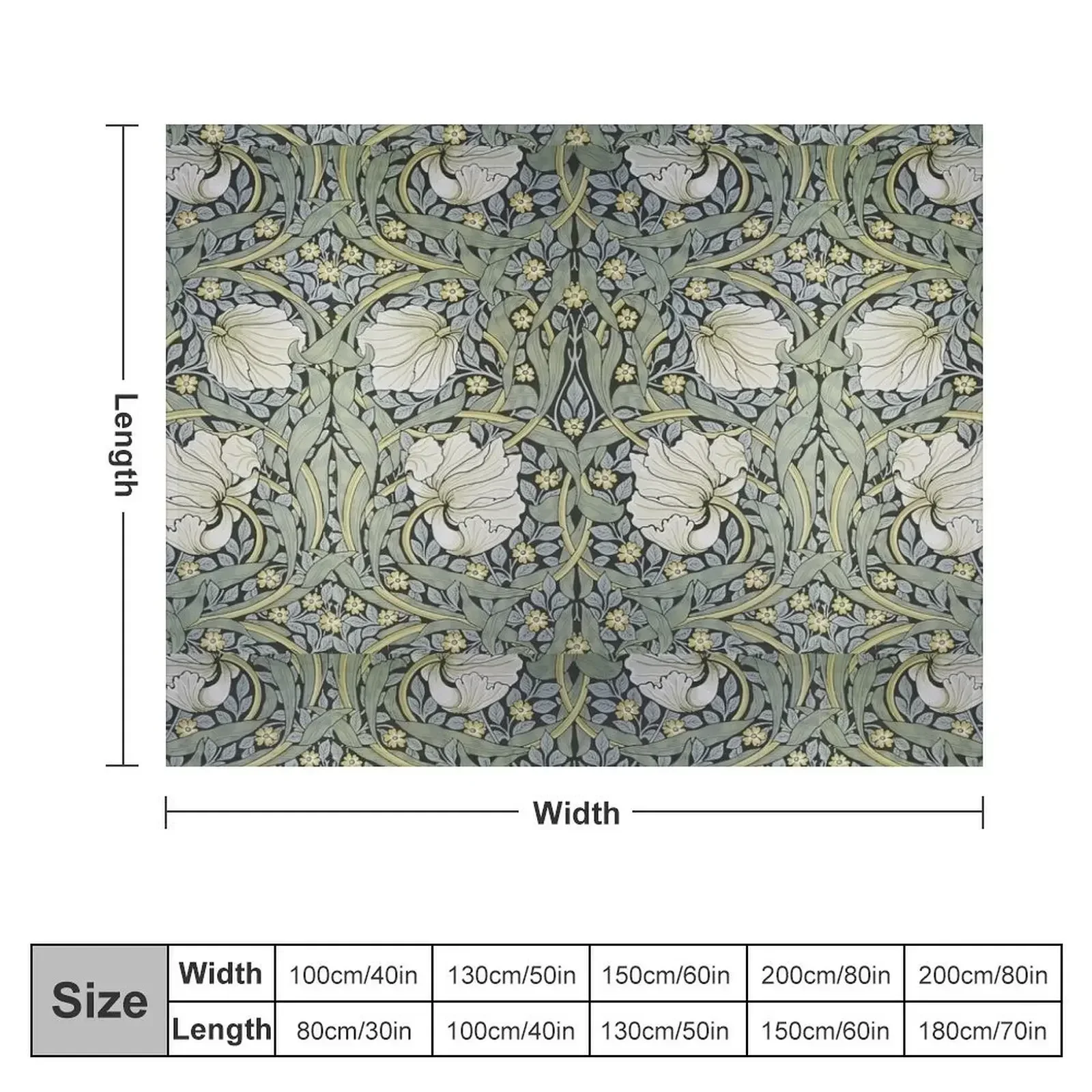 William Morris - Плюшевые тонкие одеяла с дизайном Pimpernel