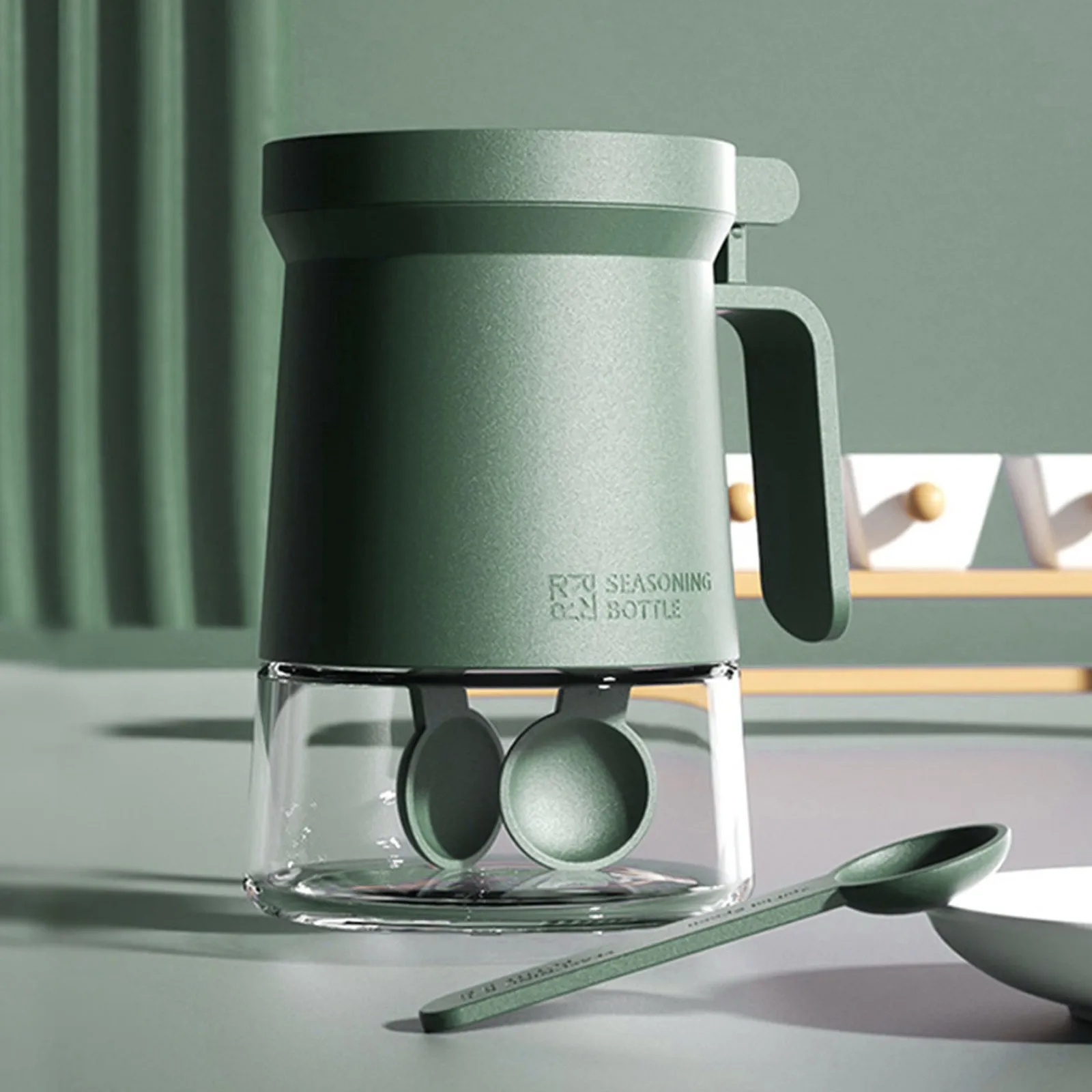 

Прозрачная стеклянная банка для приправ, банка для приправ, кофейные чашки с двойной изоляцией, 12 унций, прозрачная блестящая кофейная круж...