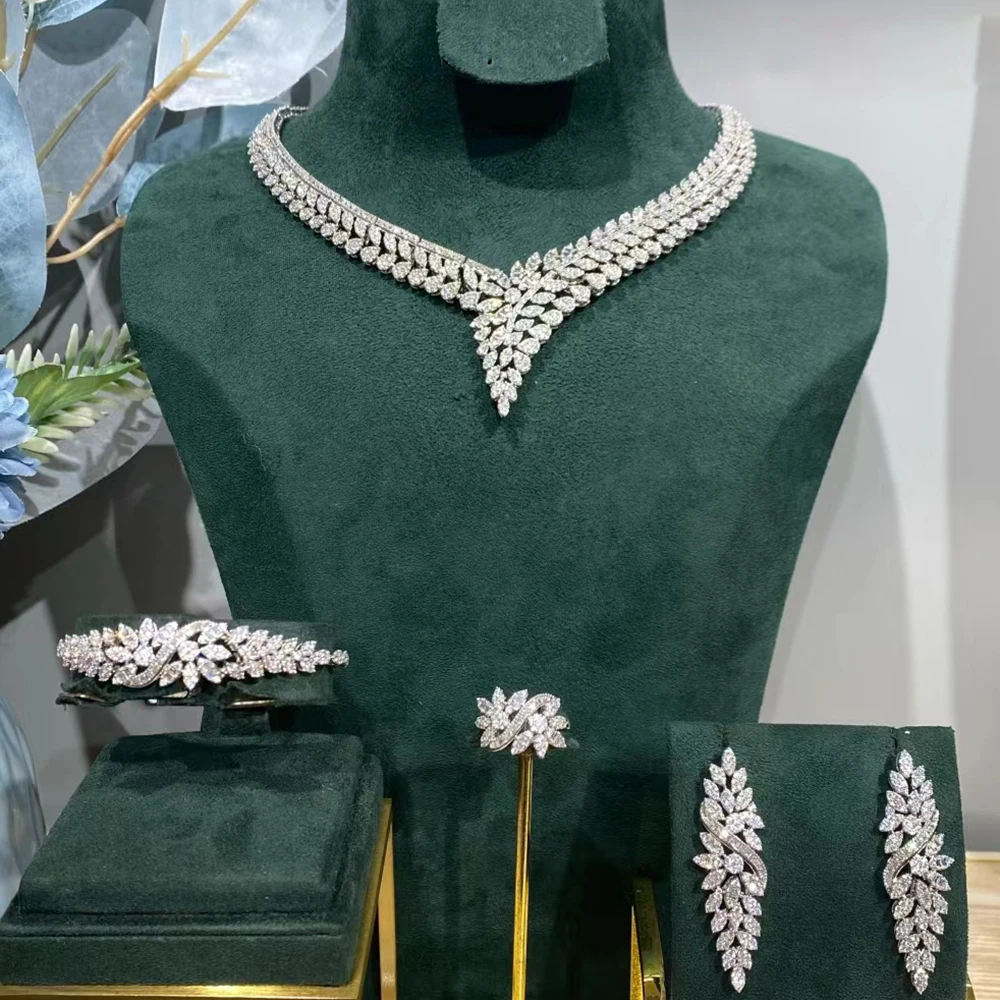 GODKI известный бренд 2 слоя Роскошные африканские Ювелирные наборы для женщин