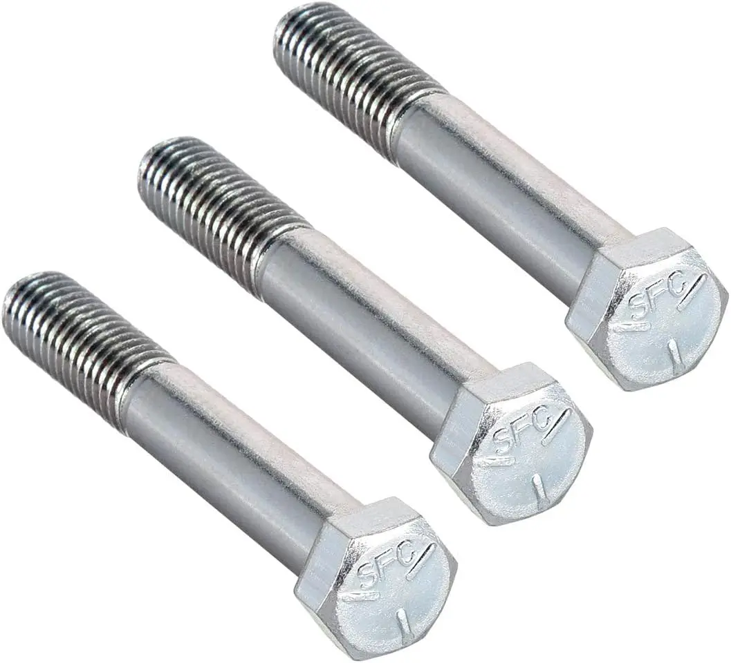

Hex Head Screw Bolts Carbon Steel 7/16"-14x3" Fastener Grade 5 UNC 3pcs