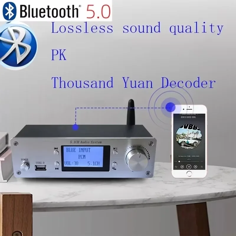 Фото Цифровой 5.1-канальный аудиодекодер 4K 3D, HDMI-совместимый экстрактор, ARC, DTS, Bluetooth, оптический, коаксиальный, RCA-адаптер №2