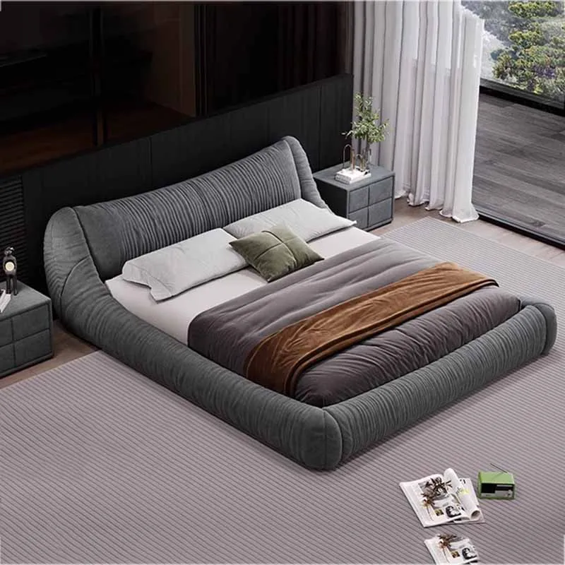 Изголовье двуспальной кровати Европейский дизайнерский пол Полноразмерная