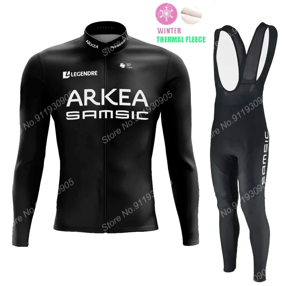 

Suit 2022 Arkea Samic Team Cycling Jersey Set Men Winter Long Sleeve Clothing Suit MTB Bike Road Pants Bib Ropa Ciclismo
