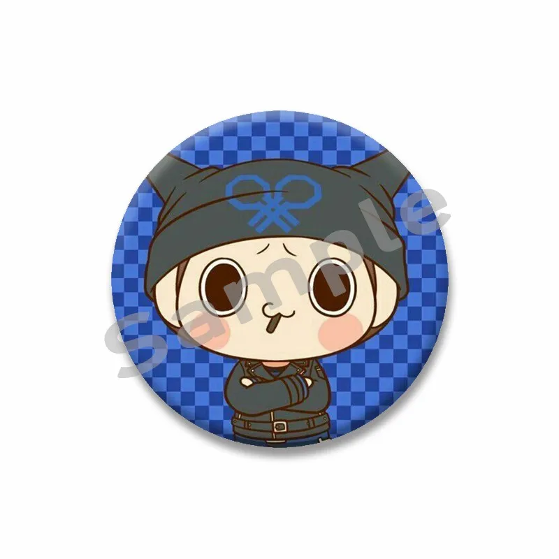 Фото Kawaii Danganronpa Chibi значки мультфильм Ibuki Mioda Shuichi Saihara броши для детей и взрослых одежда сумка рубашка украшения булавки №5