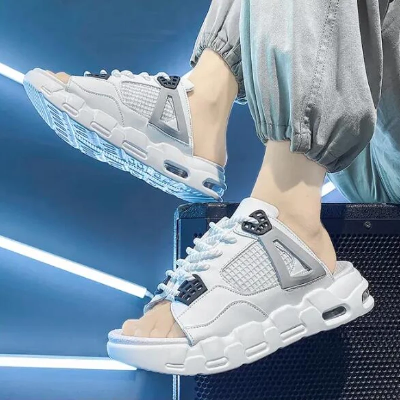 Сандалии мужские пляжные удобные босоножки оригинальная Брендовая обувь летние