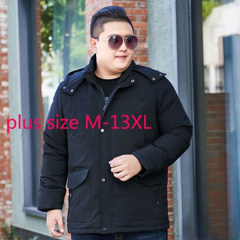 

New Arrival Fashion Men Down Jacket Extra Large 13xl Short Thick Casual Winter Coat Plus Size M-7XL 8XL 9XL 10XL 11XL 12XL 13XL